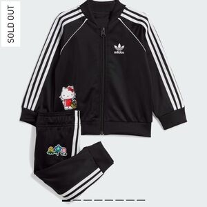 Toddler baby girl hello kitty adidas tracksuit